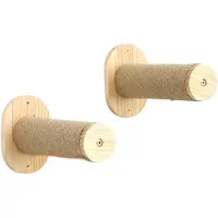 Famanu Mur d'escalade pour chat en bois massif - 2 montants - pour structures d'escalade pour chats