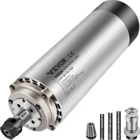OEM Kit Moteur de Broche CNC Refroidissement par Air 0,8 kW Vitesse 24000 tr/min Pince de Serrage ER11 Dissipation de Chaleur Battement 0,005 mm