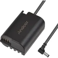 Gistuch Batterie factice Andoer DMW-DCC17 avec connecteur CC, câble droit pour accessoire de couplage DMW-BLK22, remplacement pour les appareils photo Panasonic LUMIX S5 DC-S5 DC-S5K DC-S5GK GH6
