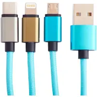 Squishmallows Câble de chargement 1,2 m Tat 3en1 USB-C/Micro/Lightning