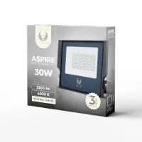 Forever Light Projecteur Floodlight LED ASPIRE Éclairage extérieur 30W 3300lm 230V IP66 Blanc neutre