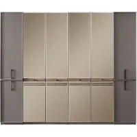 AEA Armoire Armoire en bois Gris armoire de chambre