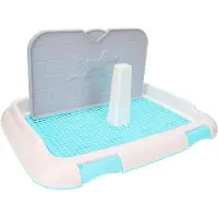 OEM Toilettes pour chien d'intérieur avec cuvette en plastique bleu et paroi factice