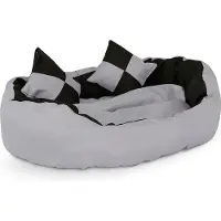 Famanu Lit de luxe pour chien – Coussin pour chien en plastique souple