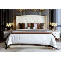 AEA Luxe chambre à coucher lit rembourré Design luxe double hôtel mariage lits 150/180x200