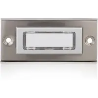 Byron Bouton de sonnette filaire Dbw-21306, gris / argent