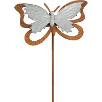 Moritz Windspiel Garten Papterling Deko 30 x 38 x 133 cm Décoration de jardin Figure animale pour l'extérieur