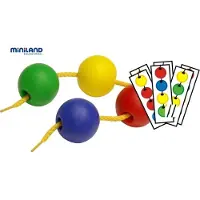 Miniland Balles à cordes 2 cm - Set créatif
