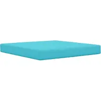 vidaXL Coussin de canapé d'extérieur Turquoise 80 x 80 x 8 cm
