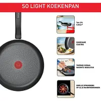 Tefal Poêle 24cm - - So Light - Aluminium - Anti-adhésif - Tous feux + induction