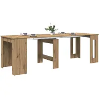 vidaXL Table de salle à manger 240 x 85 x 75 cm en bois d'ingénierie, chêne Artisan