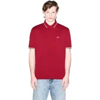 Armani Exchange pour homme. XM001287AF17321U5101 Polo en maille piqué de coton stretch rouge (XS), Casuel, Manche courte