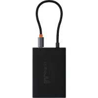 Baseus Hub Usb-C 8W1 Pioneerjoy Hdmi 4K@60Hz + Hdmi 4K@30Hz + Displayport 8K@30Hz + Vga + 2 X Usb-A 3.0 + 2 X Usb-C - Szary
