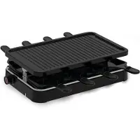 Nobrand Inventum Gourmetset plaque de gril 8 personnes sans PFAS 1200W noir