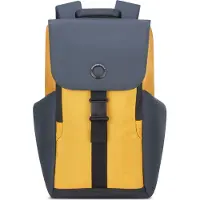 DELSEY PARIS Sac à dos 'Securflap' bleu-gris / jaune