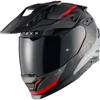 NEXX Casque Y.TRAVL QUEST, noir/rouge, taille M (56)