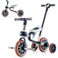 Coast Roue pour enfants Roue 4-en-1 avec poignée coulissante pour les parents 37 x 72 x 101 cm Marine