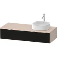 Duravit Zencha Meuble sous-lavabo sur console, 1300x550mm,1 tiroir, 1 découpe à droite, ZE4812R63830000