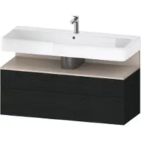 Duravit Collection One Meuble sous-lavabo, 1 tiroir et 1 tiroir, 1190x470x590mm, en niche Taupe Matt, QA4396091160010