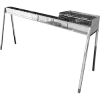Lisa - Milano cuiseur de brochettes 100+40+ Set d'accessoires de cloison - Steel Line