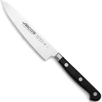 Arcos COOK'S KNIFE OPERA 140 mm - Couteau à lame large, tranchant lisse, stable et solide. Couteau polyvalent pour les cuisiniers professionnels et amateurs, qui nettoie, coupe et hache les légumes.