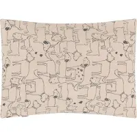 David Fussenegger Lit pour chien Housse de coussin Best friends allover couleur naturelle 60x90cm de