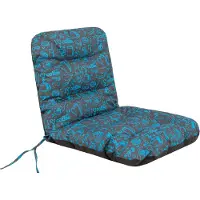 Hobbygarden Coussin pour chaise de jardin "Natalia" 96×48 cm - 7 cm d'épaisseur, hydrofuge & résistant aux UV, facile d'entretien, avec bandes de fixation |