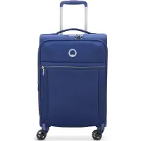 Delsey PARIS trolley Brochant 2.0 Expandable 4 Double Rolls Cabin Trolley 55 Blue bleu marine