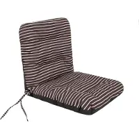 Hobbygarden Coussin pour chaise de jardin "Natalia" 96×48 cm - 7 cm d'épaisseur, hydrofuge & résistant aux UV, facile d'entretien, avec bandes de fixation |