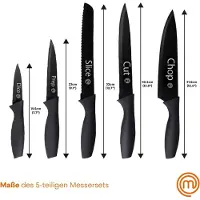 MasterChef Lot de 5 couteaux « Essentials » (version UE)