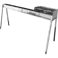 Lisa - Milano cuiseur de brochettes 80+40+ Set d'accessoires cloison - Steel Line