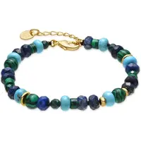 Luxenter Bracelet Luxenter Avec Lapis Lazuli Naturel Finition Or 18k - Arru