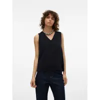 Vero Moda Haut Noir Sans Manches Avec Col En V Femme Vero Moda