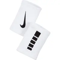 Nike Bracelets double largeur, 2 pièces Elite Blancs