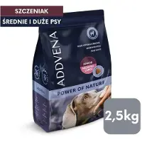 Addvena Power of Nature Junior Medium&amp;large 2,5 kg Agneau pour chiots de moyenne et grande race
