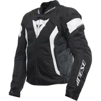 Dainese Avro 5, veste textile pour moto, noir et blanc, taille 48