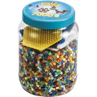 Hama Perles av. Plaques pour perles Midi - 7000 pces - Multicolo - - UneTaille - Perles