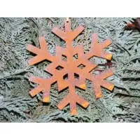 Rostikal Lot de 2 décorations de Noël Flocons de neige à suspendre Rouille précieuse Décoration de fenêtre à suspendre Décoration de jardin vintage