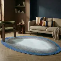 Studio Clarice Tapis irrégulier – Mellow Bleu | 200x290cm | Irréguliers | Pile courte