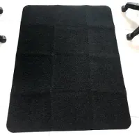 INF Revêtement de sol pour parquet, tapis pour chaise de bureau, 20X90 cm Black