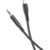 Hoco Câble AUX Audio Jack 3,5 mm compatible avec iPhone UPA18 1 m noir