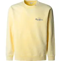 Pepe Jeans pour homme. PM582918 Sweatshirt Terrel jaune (L), Casuel, Coton, Manche longue