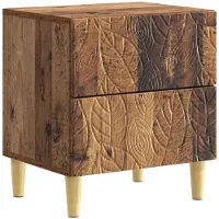 vidaXL Table de chevet Bois ancien 43 x 34,5 x 48 cm Bois d'ingénierie