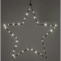 Spetebo 2.05 Étoile lumineuse Joyeux Noël - Ø 40 cm / 40 LED - pile / minuterie / intérieur + extérieur (grand)