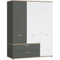 Wójcik Armoire à trois portes avec tiroirs pour le salon ou la chambre Twenty