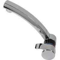 Comet Robinet mitigeur London compact + interrupteur orientable noir/chrome