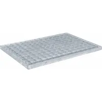 vidaXL Grille argent 50 x 35 x 2 cm Acier galvanisé à chaud