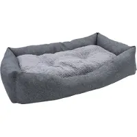 Spetebo Panier pour animaux domestiques ADA - douillet / lavable / avec coussin intérieur - env. 82 x 60 cm (grand)