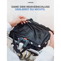 OEM Porte-vélos pliable pour l'avant - pratique - monobloc - noir - polyester