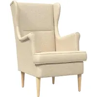 vidaXL fauteuil Crème tissu